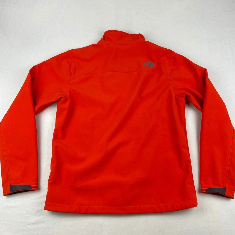 The North Face Mens Apex Bionic Softshell Jacket Orange Grey Medium Windproof